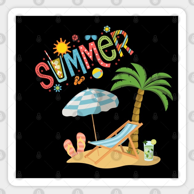Summer at the beach Magnet by Urbanprint